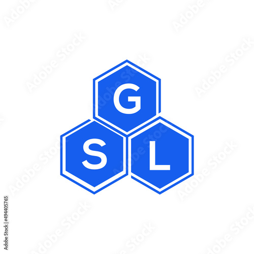 GSL letter logo design on White background. GSL creative initials letter logo concept. GSL letter design. 