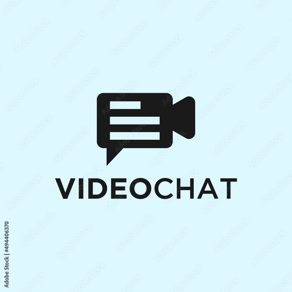 video chat logo or talk logo video chat logo or talk logo