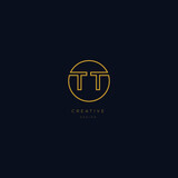 TT Logo Design Template Vector Graphic Branding Element.