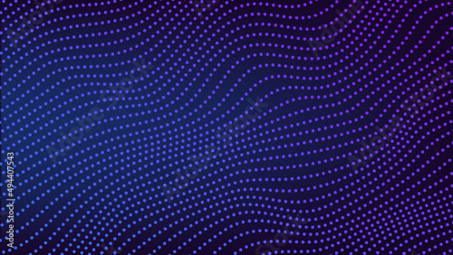 Abstract Technology  Blue Particles Mesh Background
