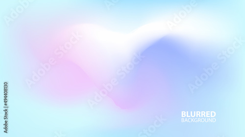 Springtime theme blurred background with modern abstract light blurred color gradient. Spring sky. Smooth template for your seasonal graphic design. Vector illustration.