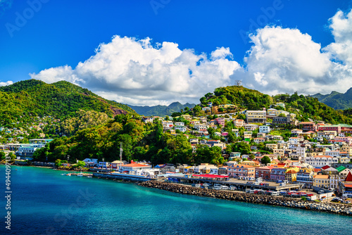 St. George's capital of the Caribbean island of Grenada photo