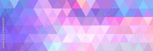 Polygon background pattern in a warm purple color scheme. Hologram effect. Creative Design Template