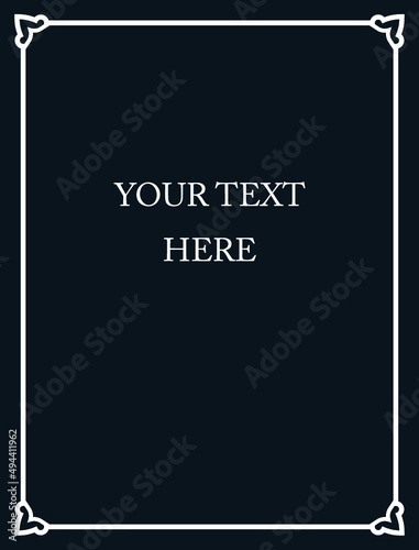 Vector sidewalk blackboard witch chalk sign and frame border