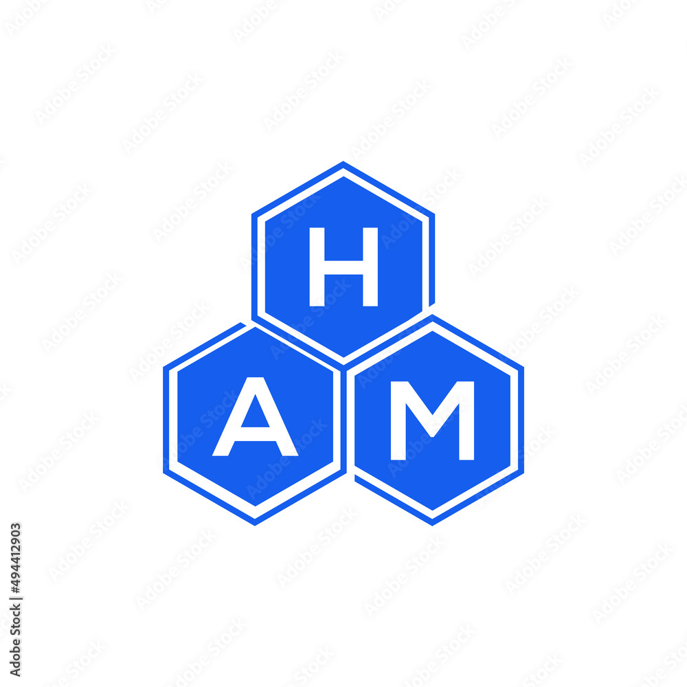 HAM letter logo design on black background. HAM creative initials letter logo concept. HAM letter design. HAM letter logo design on black background. HAM creative initials letter logo concept. HAM letter design.