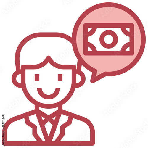 CHEATER red line icon,linear,outline,graphic,illustration