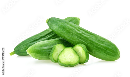 Wallpaper Mural mini cucumbers isolated on white background Torontodigital.ca
