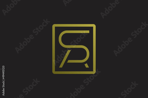 letter SA monogram logo design vector graphic