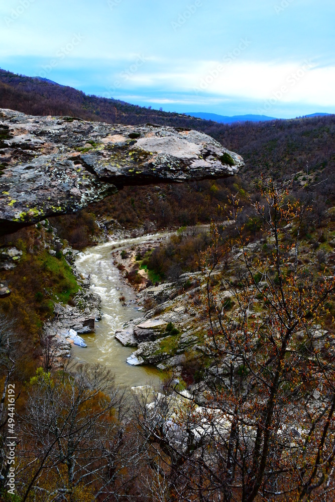 Erythropotamos river in Evros in Greece