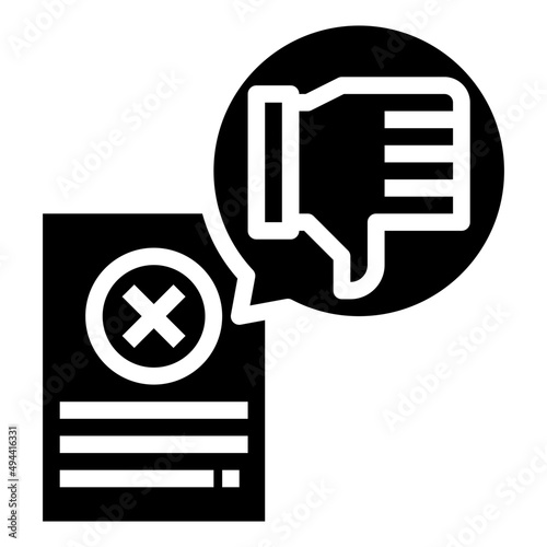 DISCREDIT glyph icon,linear,outline,graphic,illustration