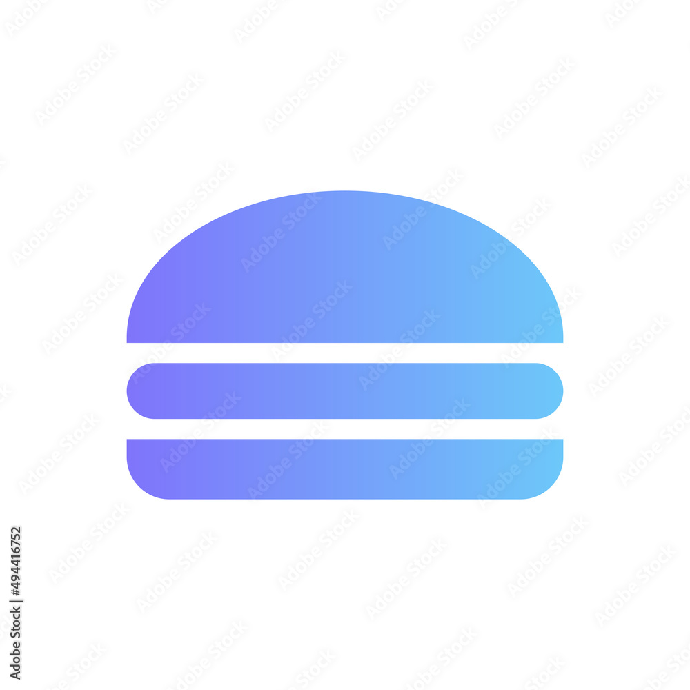 Burger vector icon with gradient Burger vector icon with gradient