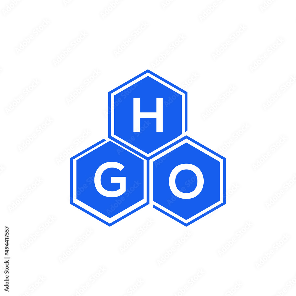 HGO letter logo design on black background. HGO creative initials letter logo concept. HGO letter design. HGO letter logo design on black background. HGO creative initials letter logo concept. HGO letter design.