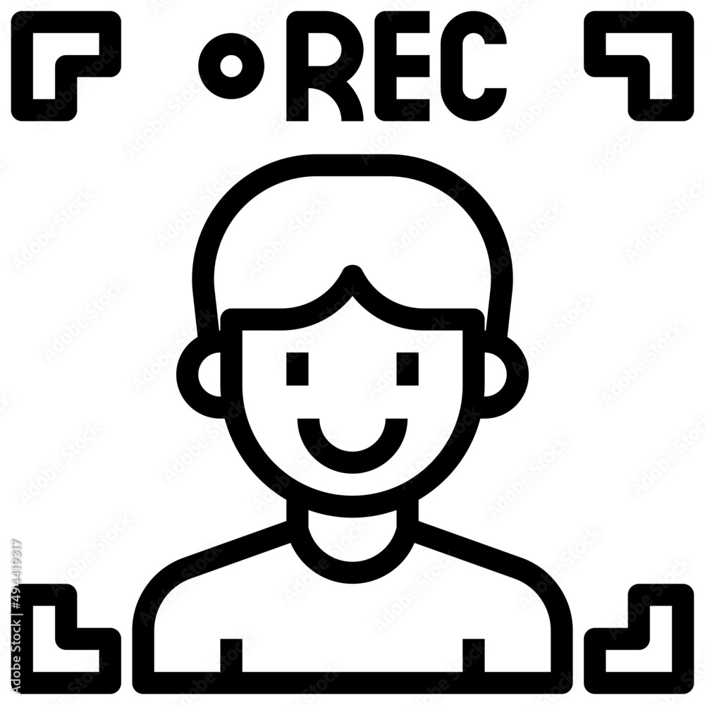 VIDEO RECORDING line icon,linear,outline,graphic,illustration VIDEO RECORDING line icon,linear,outline,graphic,illustration