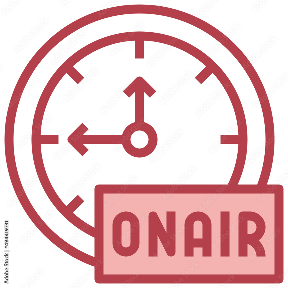 TIME red line icon,linear,outline,graphic,illustration TIME red line icon,linear,outline,graphic,illustration