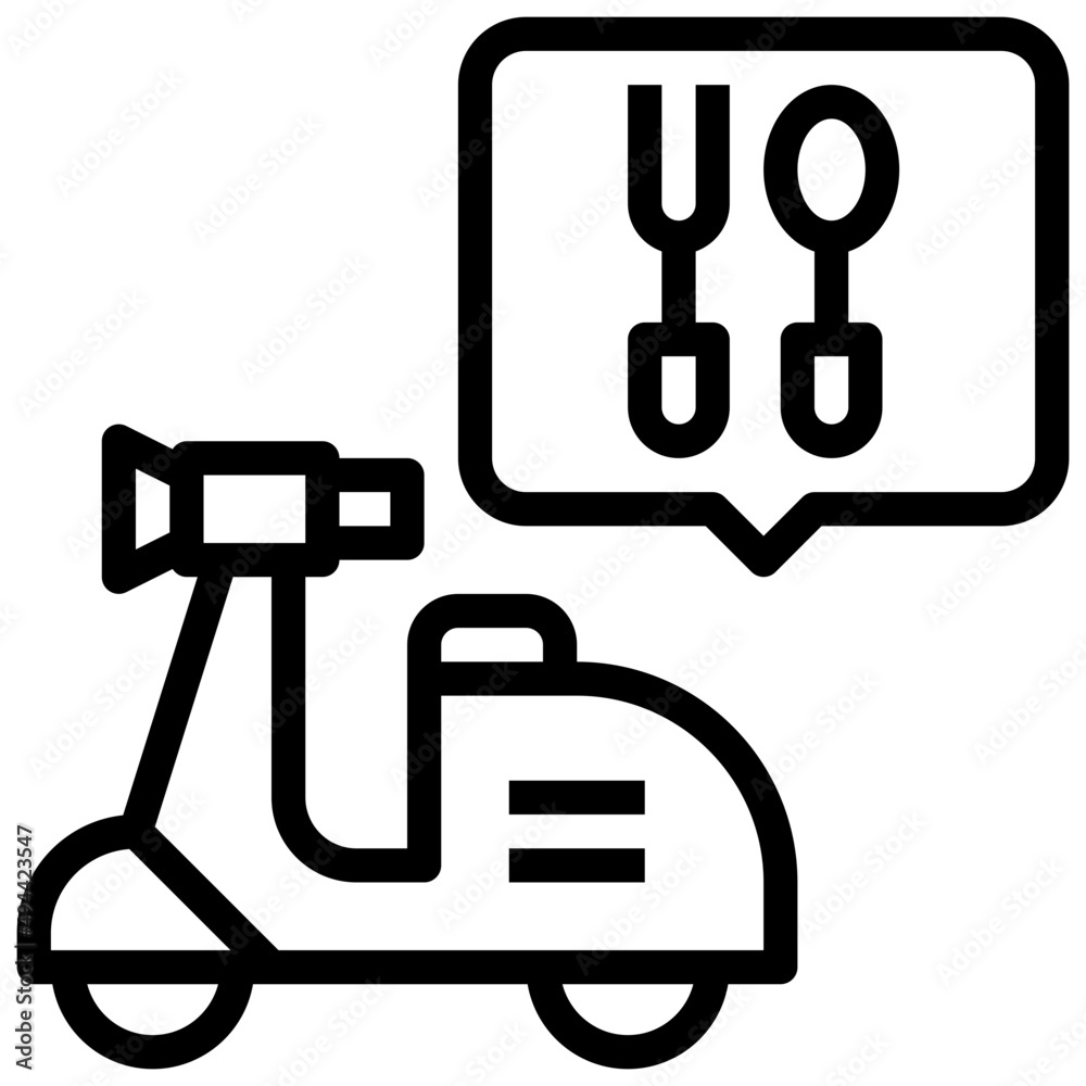 SCOOTER line icon,linear,outline,graphic,illustration SCOOTER line icon,linear,outline,graphic,illustration