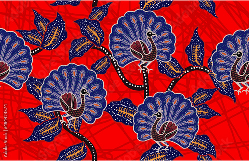 Indonesian batik motif, Batik is a technique of wax-resist dyeing applied to whole cloth, or cloth made using this technique originated from Indonesia