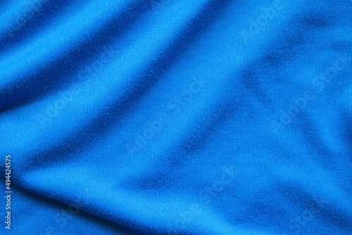 Blue football jersey clothing fabric texture sports wear background
