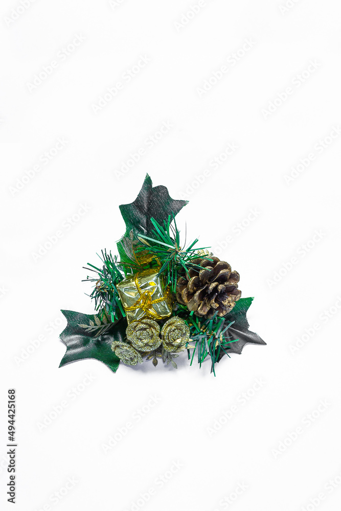 Decoration for the new year Christmas on a white background Decoration for the new year Christmas on a white background