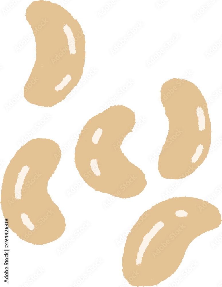 Healthy Beans Hand Drawn Cartoon Illustration Healthy Beans Hand Drawn Cartoon Illustration