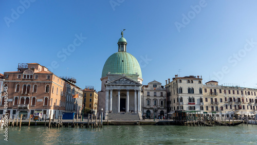 Canals, bridges and buildings in the city of Venice Italy. classic buildings, blue water canals. © Jhon Gracia