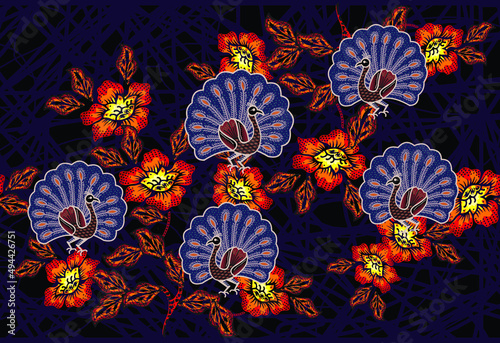Batik Indonesian: is a technique of wax-resist dyeing applied to whole cloth, or cloth made using this technique originated from Indonesia.