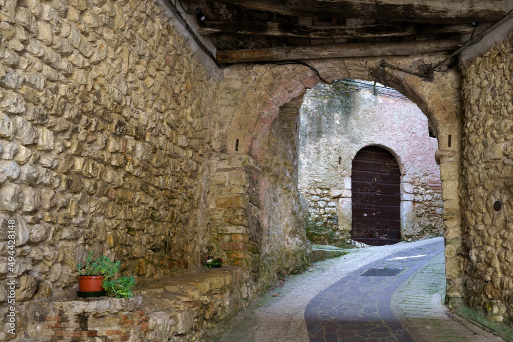 Rocchettine, old village in Rieti province, Italy