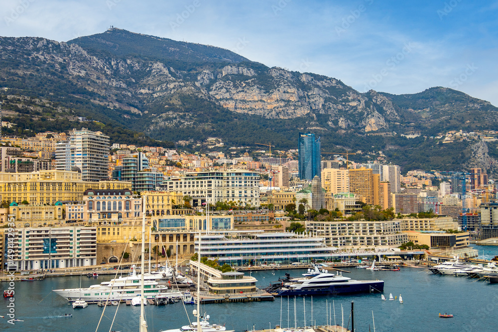 view of the port and building of Monaco