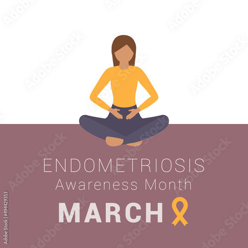 National Endometriosis Awareness Month march info graphic