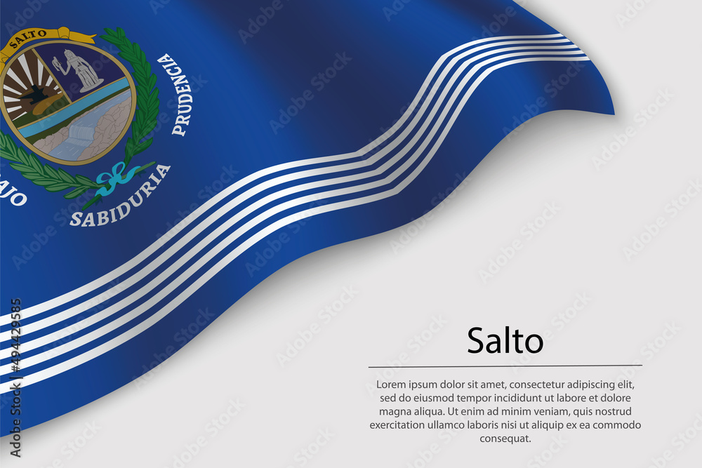 Wave flag of Rocha is a state of Uruguay.