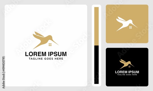 real estate hummingbird logo