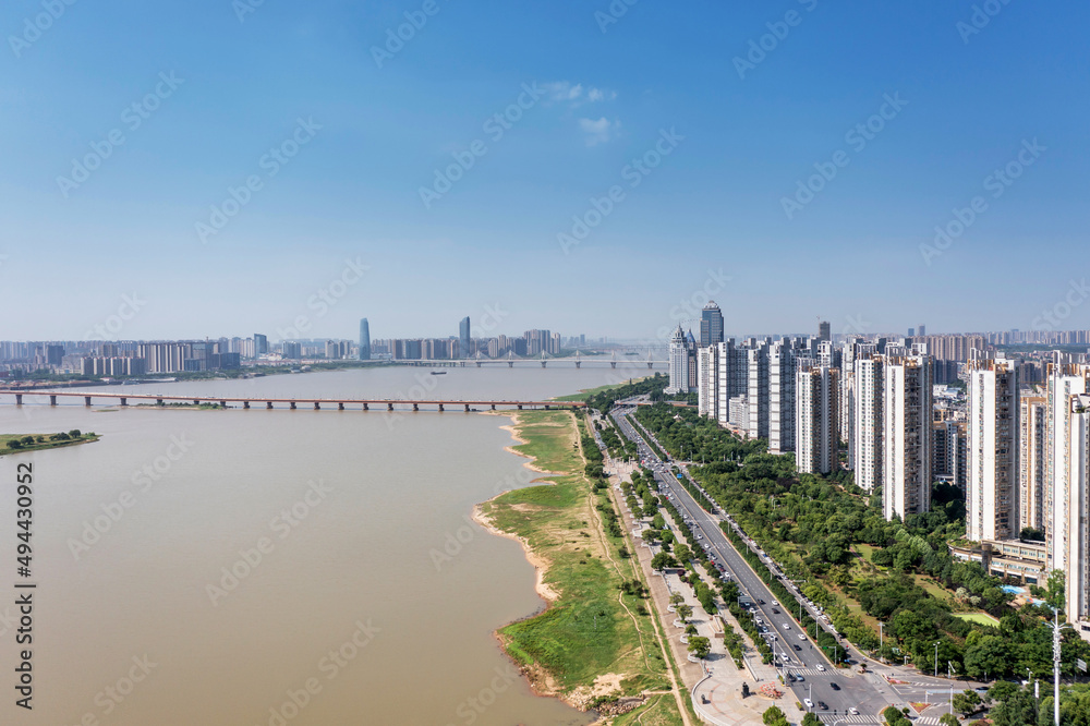 Panoramic view of Nanchang, the capital of Jianxi Panoramic view of Nanchang, the capital of Jianxi