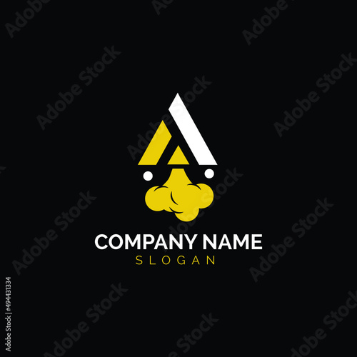 SPACESHIP LOGO , SPACESHIP INITIALS , SPACESHIP ICON.