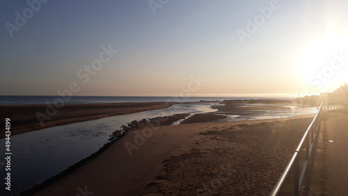 sunset on the beach