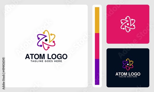unique atomic logo
