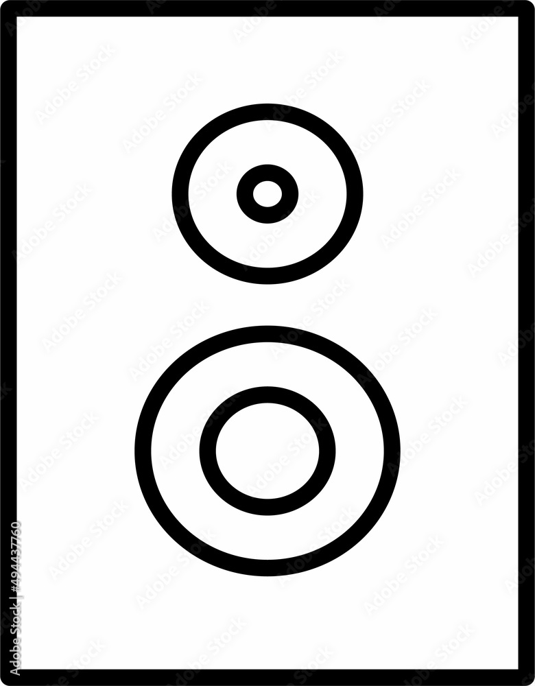 icon illustration of radio outline on transparent background icon illustration of radio outline on transparent background