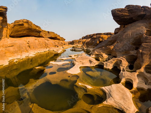Obraz na płótnie Thailand grand canyon (sam phan bok) at Ubon Ratchathani, Thailand w salonie