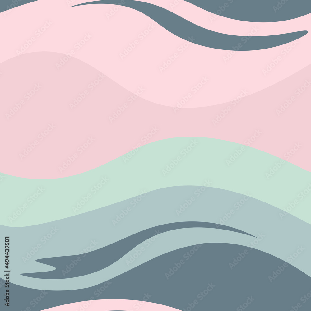 Mably Waves Pastel vector seamless pattern. Pink, teal, grey colors Mably Waves Pastel vector seamless pattern. Pink, teal, grey colors