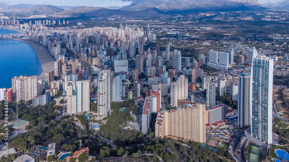 Obraz premium Vista del skyline de Benidorm