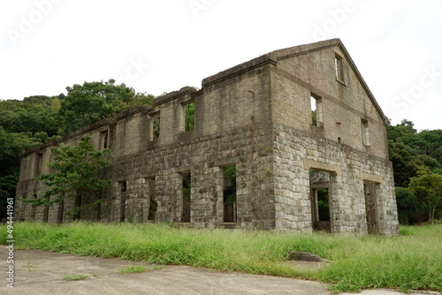 Ruins of a factory during the war