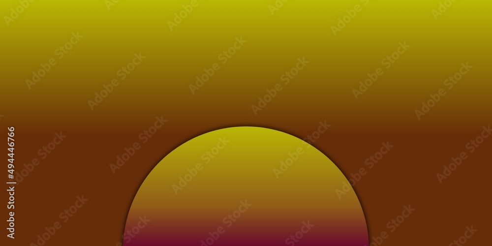 Gradient wallpaper, color gradient yellow with semi-circle