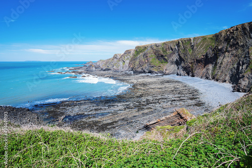 View of Hartland quay, Bideford in North Devon photo