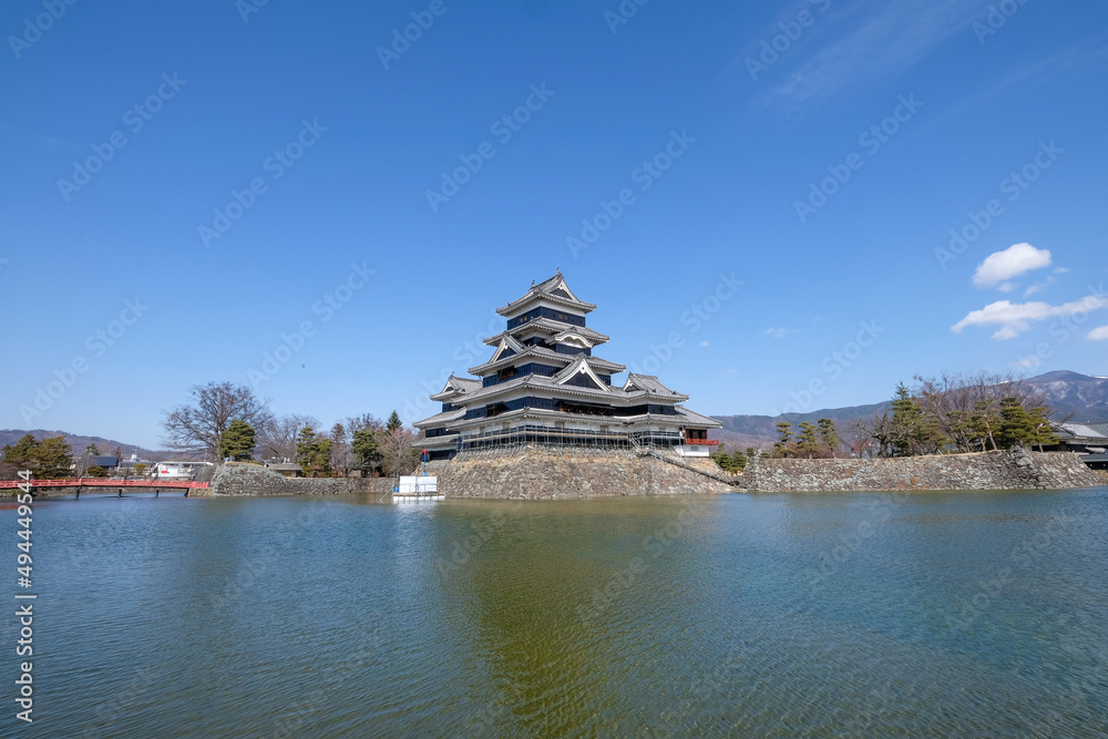 長野県松本市の松本城 長野県松本市の松本城