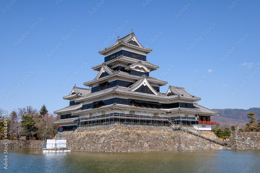長野県松本市の松本城 長野県松本市の松本城