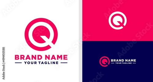 LETTER Q LOGO MONOGRAM NEGATIVE SPACE EDITABLE