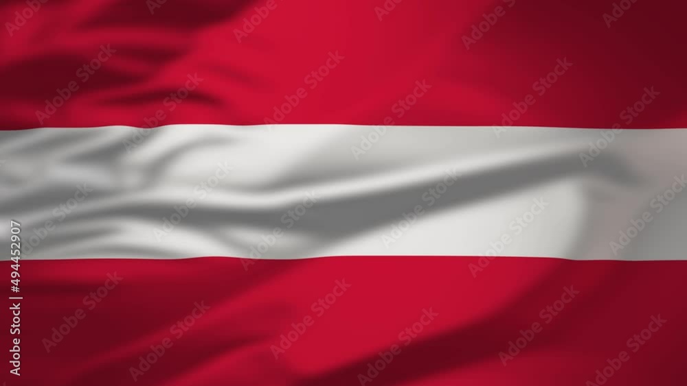 4K animation of the waving flag of the Austria 4K animation of the waving flag of the Austria