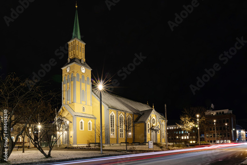 Fototapeta Naklejka Na Ścianę i Meble -  Tromso is a city in Tromso Municipality in Troms og Finnmark county, Norway
