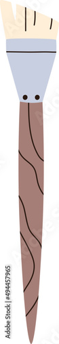 Paint Brush Colored Cartoon Illustration