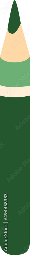 Obraz premium Green Pencil Colored Illustration