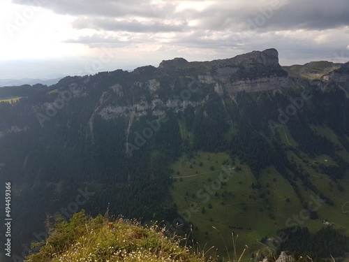 landscape with fog Swiss