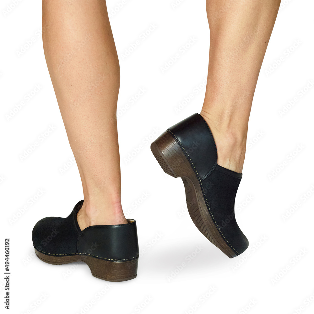 Women's Fashion Shoes Boots Posing Standing Women's Fashion Shoes Boots Posing Standing